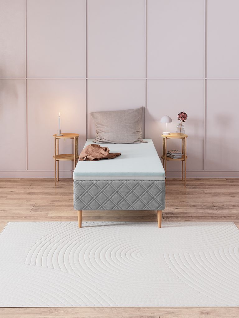 Topper 90x200cm WELLPUR BOKSELVI weiß