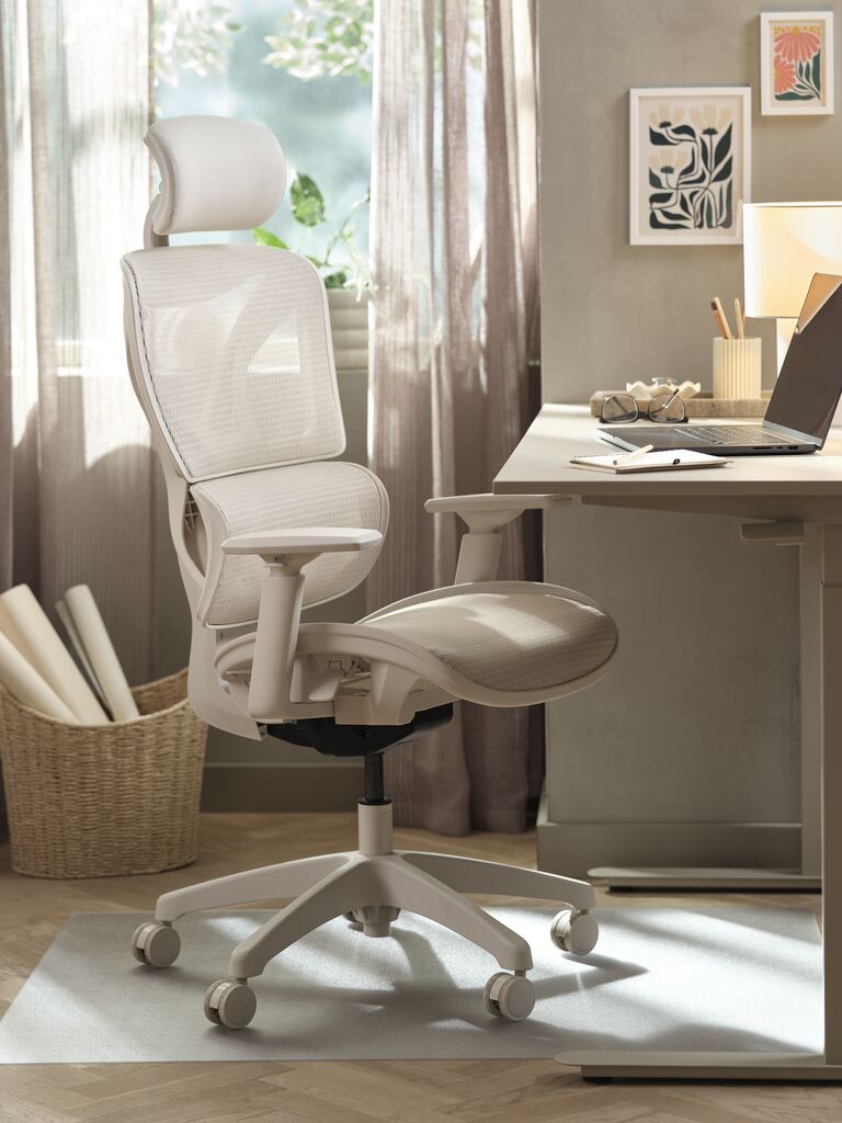 Bürostuhl VARPELEV beige Mesh/beige