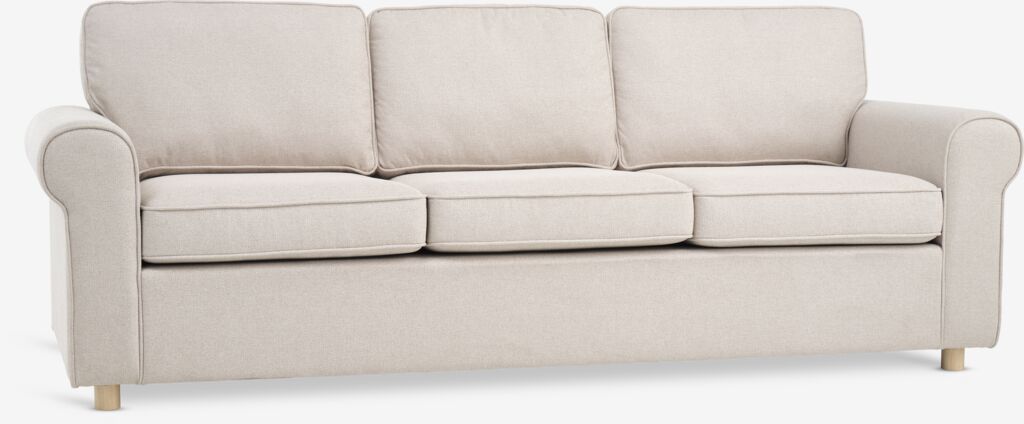 Sofa FERRITSLEV 3-Sitzer beige Stoff