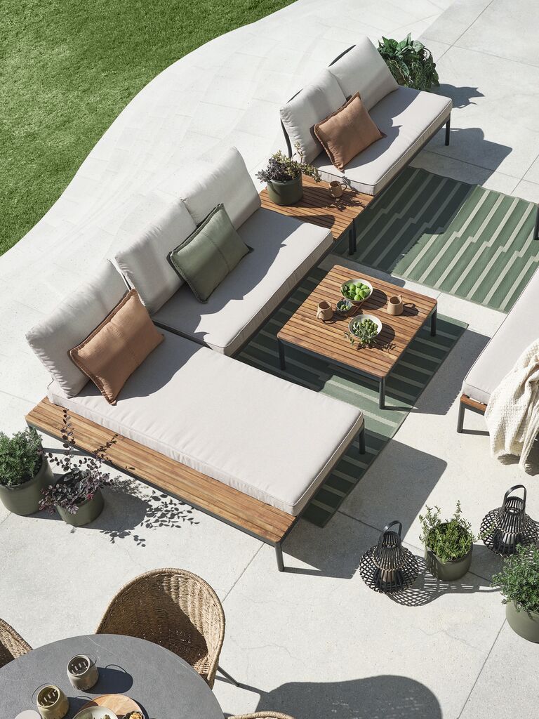 Lounge Modul HOU 2 Pers. Hartholz