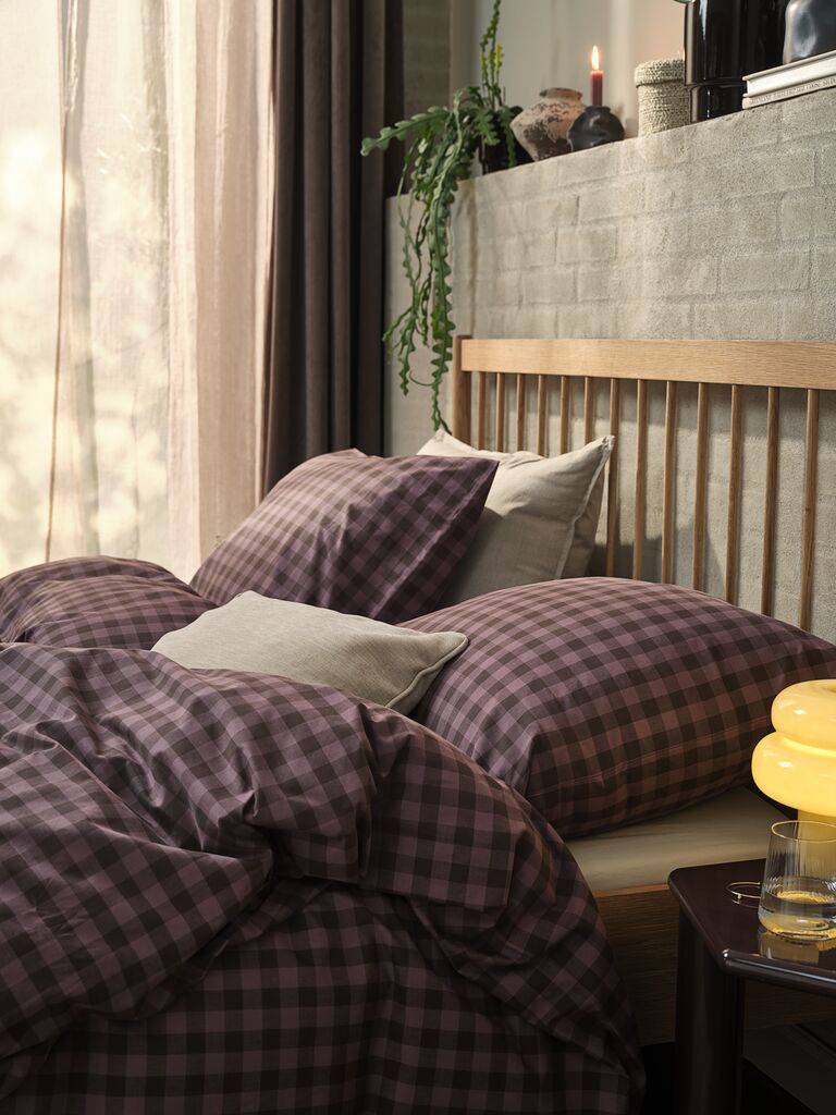 Bettwäsche TONJE garngefärbt 135x200 violett