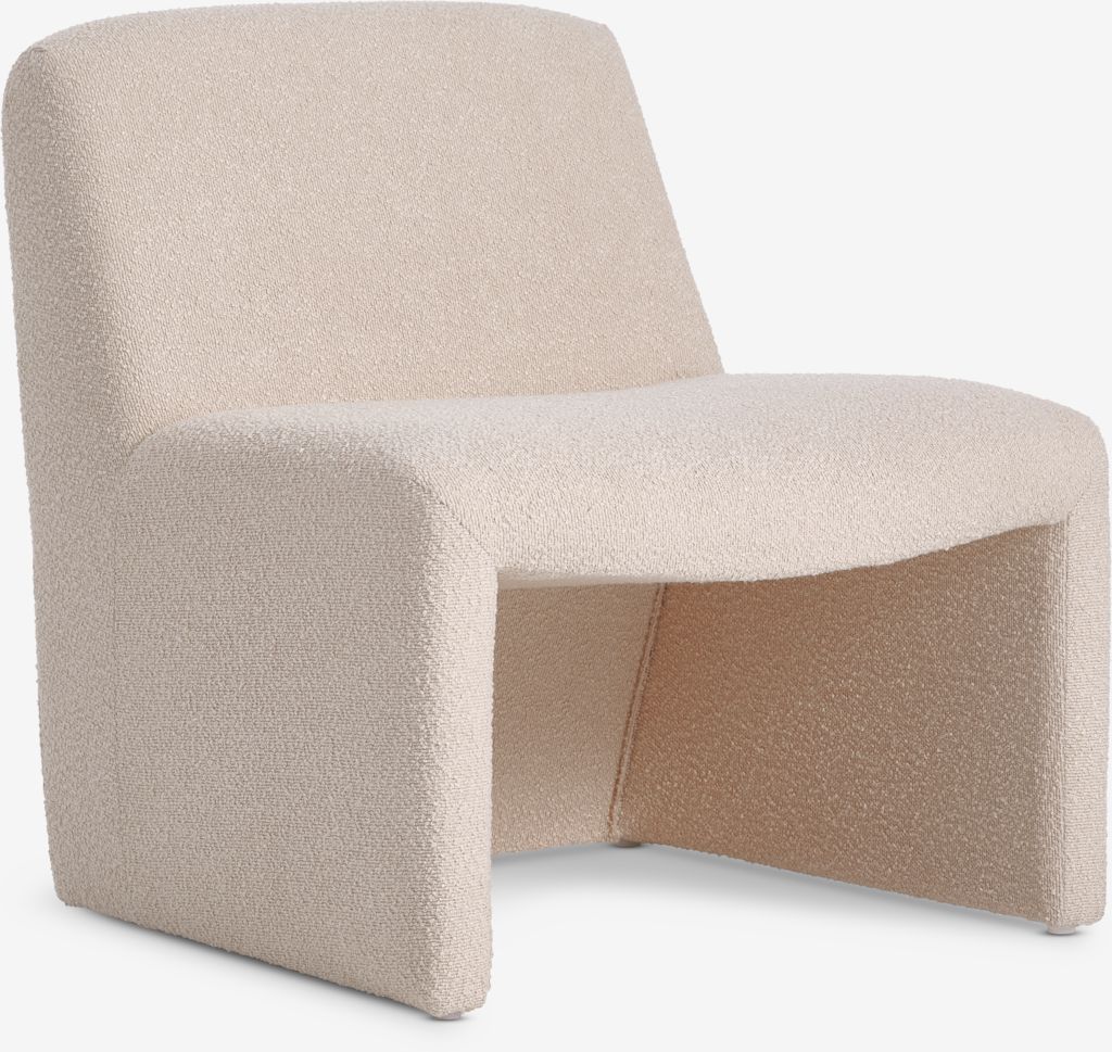 Lounge-Sessel BULLERUP Off-white Teddystoff