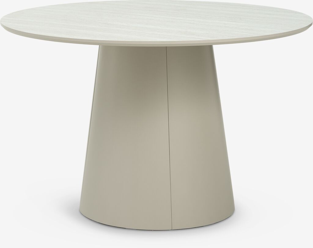 Esstisch KLIPLEV Ø120 travertinfarben/beige