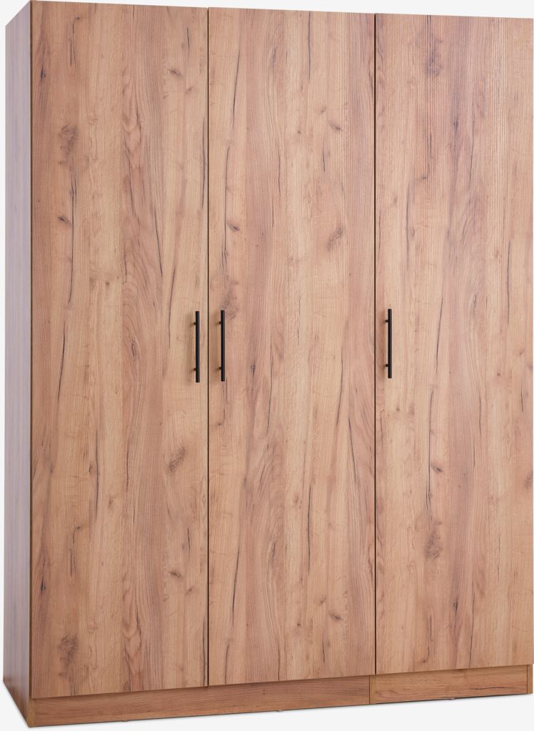 Kleiderschrank VIBY 150x200 3 Türen Wildeiche natur
