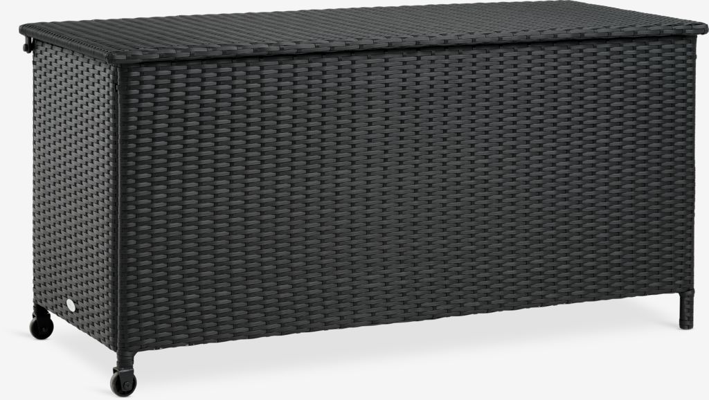 Auflagenbox YDERUP B133xH64xT55 schwarz