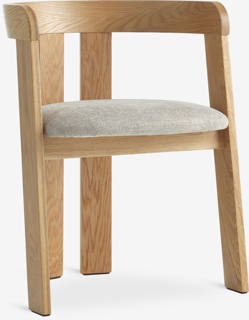 Esszimmerstuhl BOVRUP Eiche natur/beige