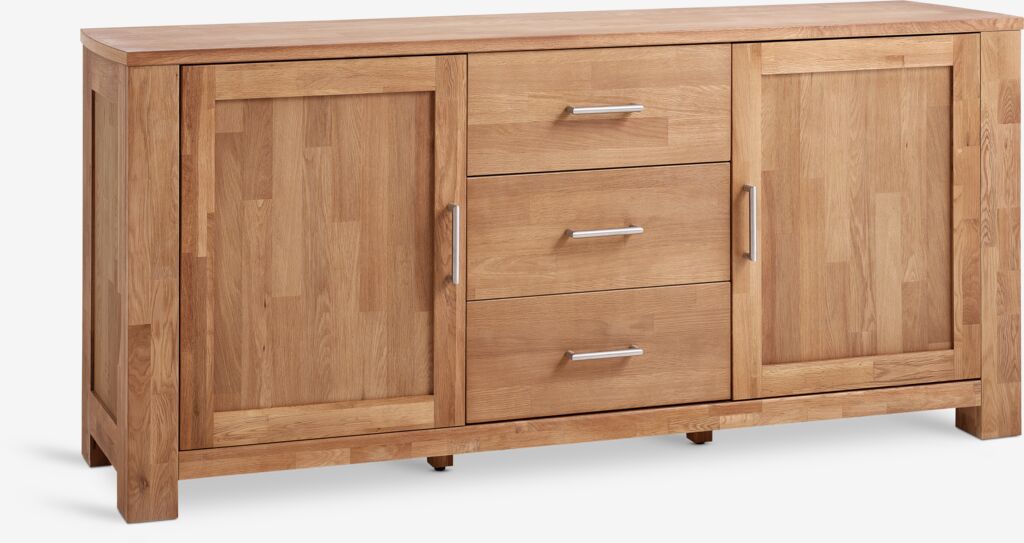 Sideboard OLDE 2 Türen 3 Schubladen Eiche natur