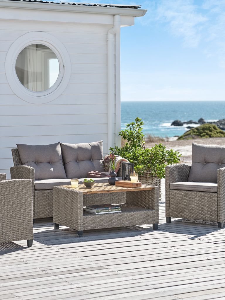 Lounge-set VEN 4 Pers. natur