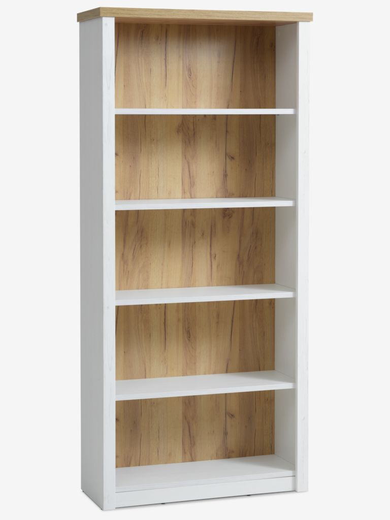 Bücherregal MARKSKEL 5 Regale weiß/Wildeiche
