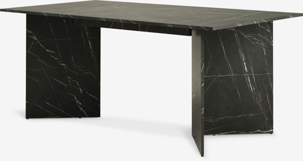 Esstisch KRONDAL 90x180 Marmor schwarz