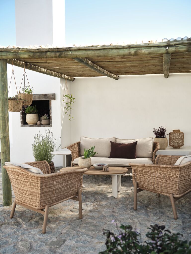 Lounge-Set KOEPING 4,5 Pers. natur