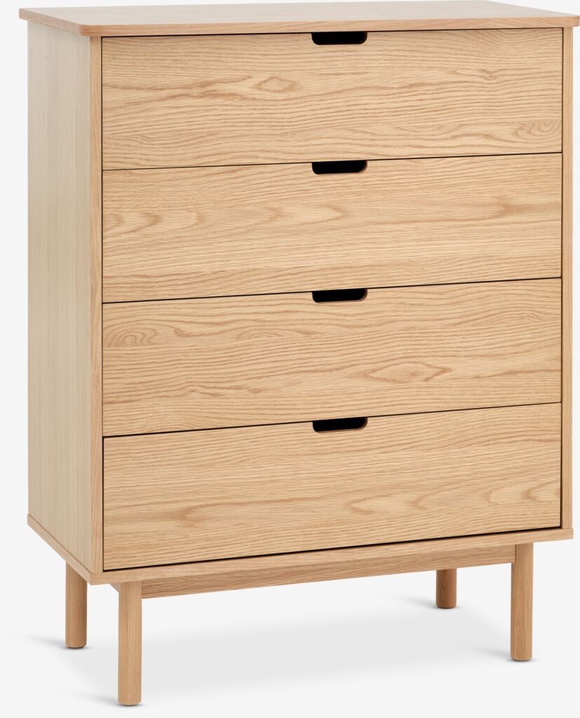4 Schubladen Kommode STUBBERUP Eiche natur