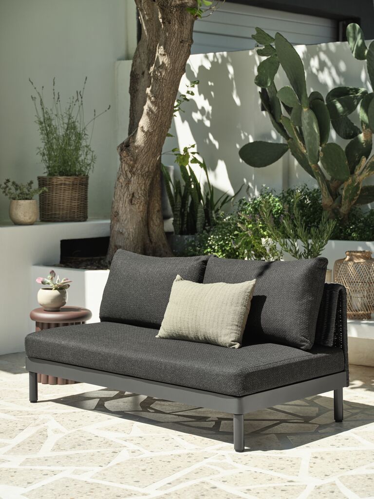 Lounge-Sofa VOSS 2 Pers. schwarz