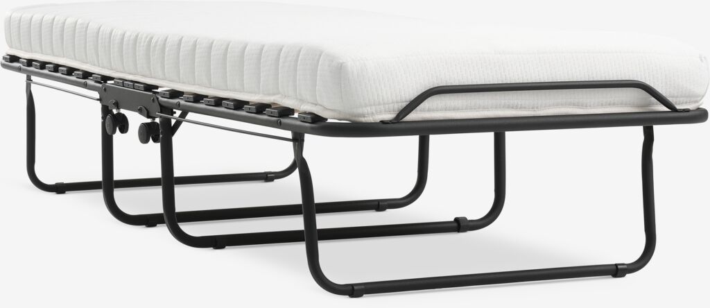 Gästebett ILSKOV 80x193 weiß/schwarz