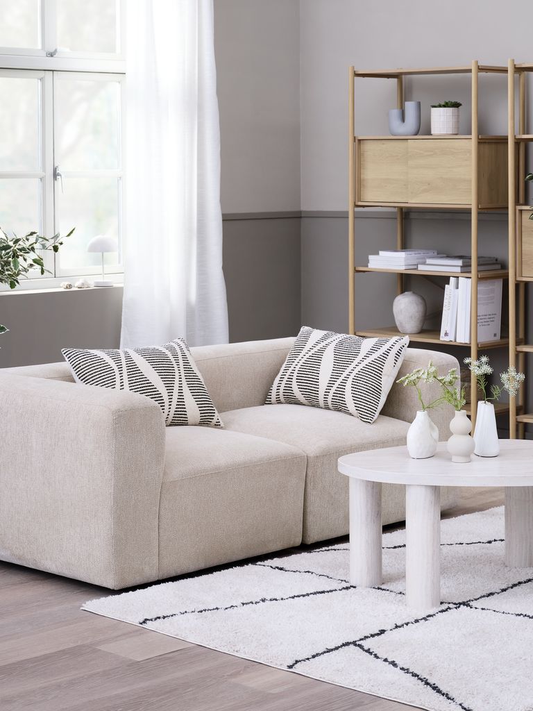 Modulares Sofa SKEJBY 2 Pers. Stoff beige