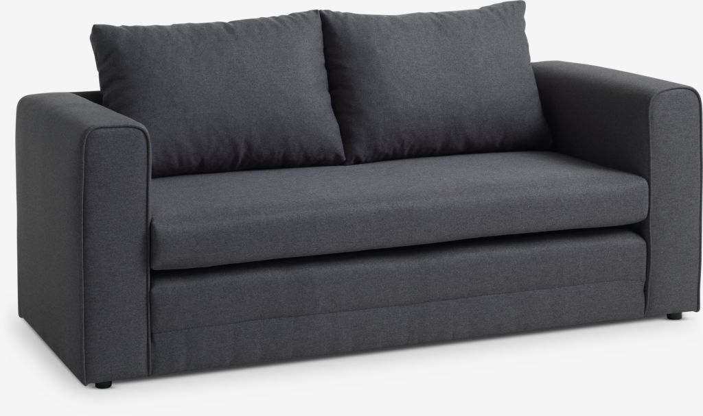 Schlafsofa SKILLEBEKK dunkelgrau Stoff