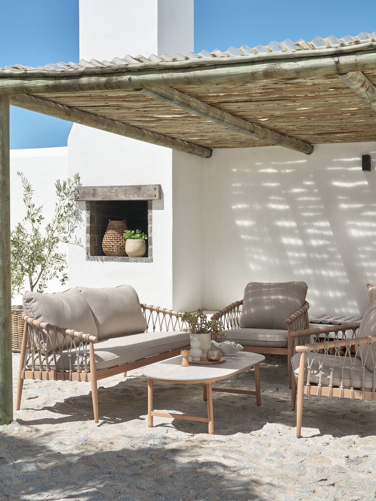 Lounge-Set DRUMMEHOLM 4,5Pers. natur