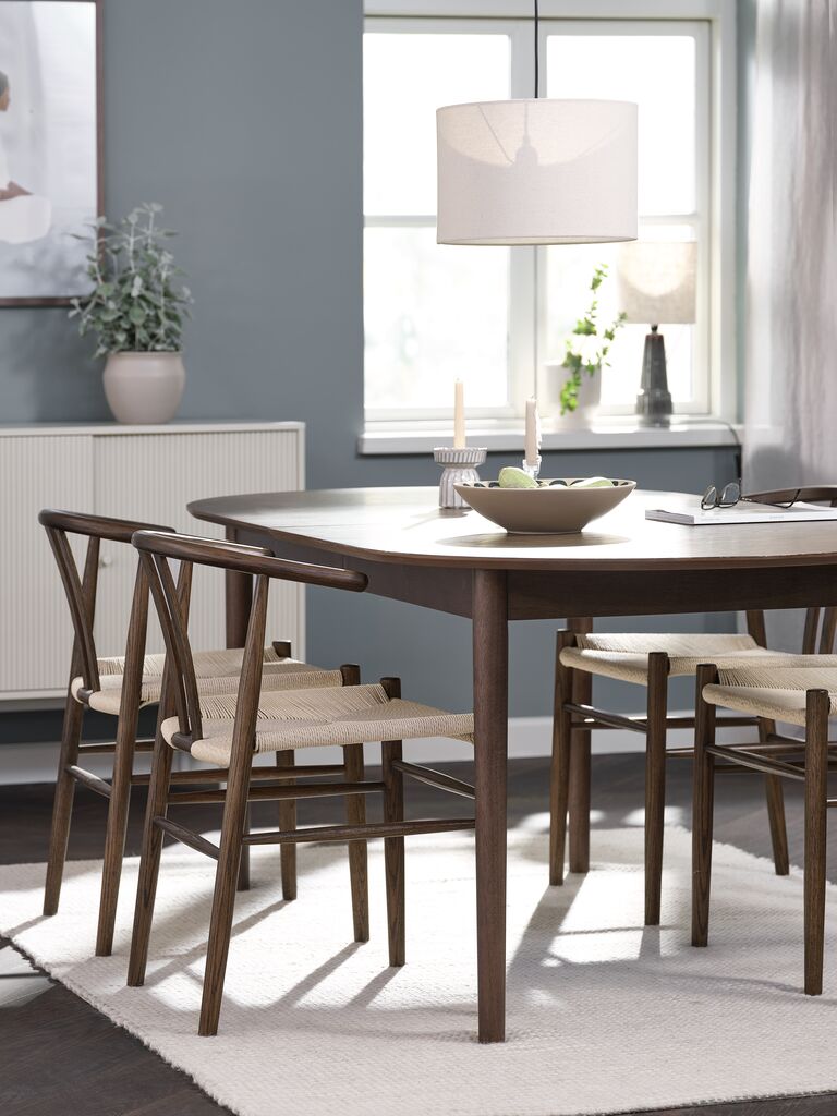MARSTRAND L200/280 Tisch Eiche + 4 GUDERUP Eiche