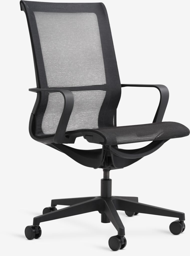 Bürostuhl FOLBY Mesh schwarz/schwarz