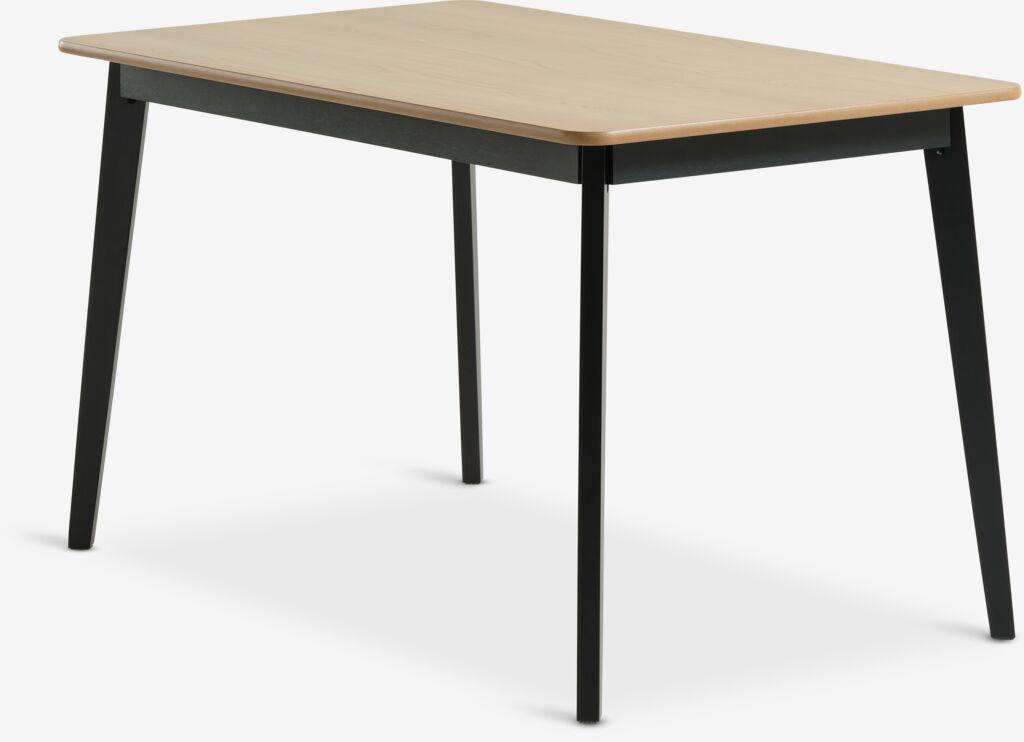Esstisch JEGIND 80x130 Eiche natur/schwarz