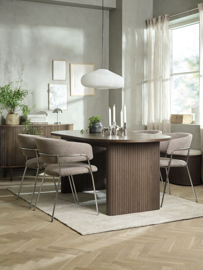 Sideboard LYNGVIG 120 cm 2 Rollläden Eiche dunkel