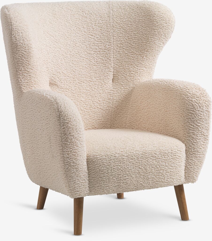 Sessel VILDSUND off-white Teddystoff