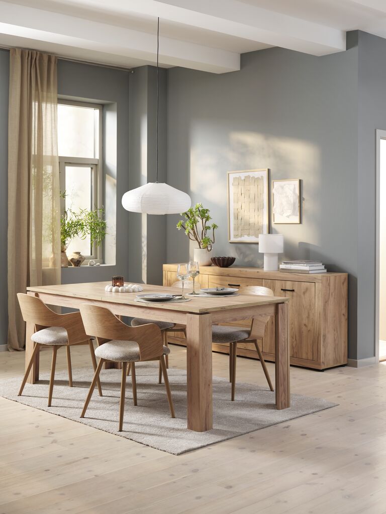 Sideboard LINTRUP 2 Türen 3 Sch. wilde natürliche Eichenf.