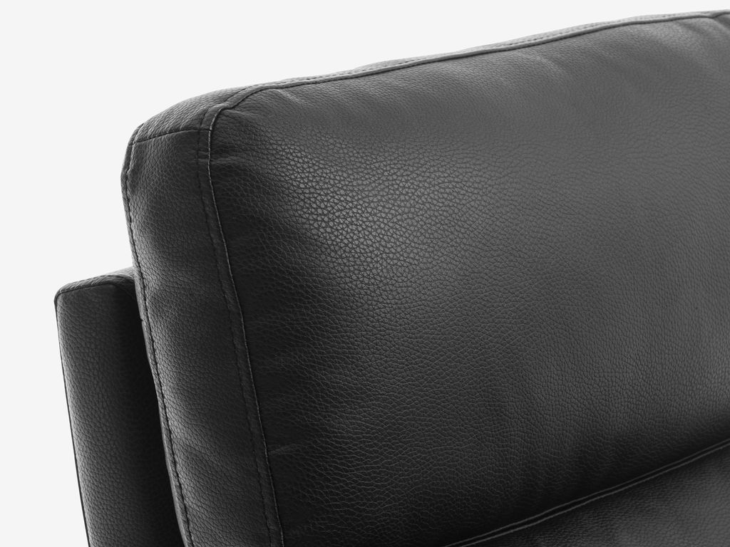 Relaxsessel HADRUP Kunstleder schwarz