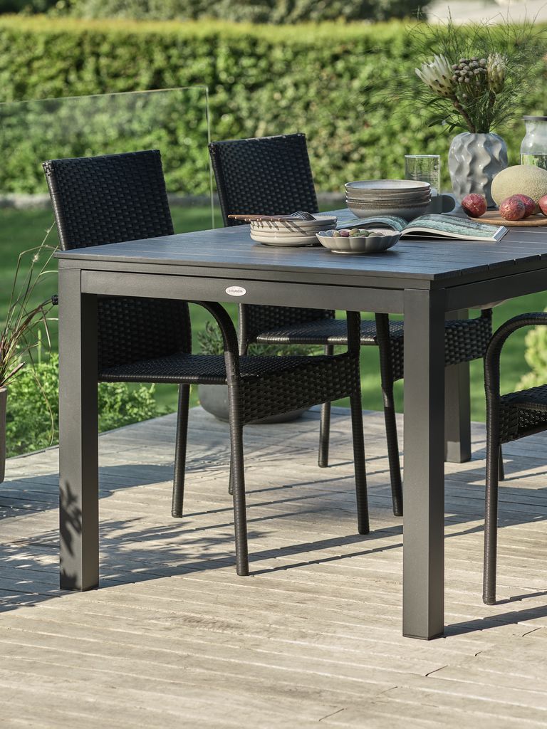 Gartentisch VATTRUP B95xL172/276 schwarz