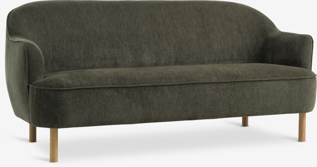 Sofa BREDAL 2.5-Sitzer olivgrün Stoff
