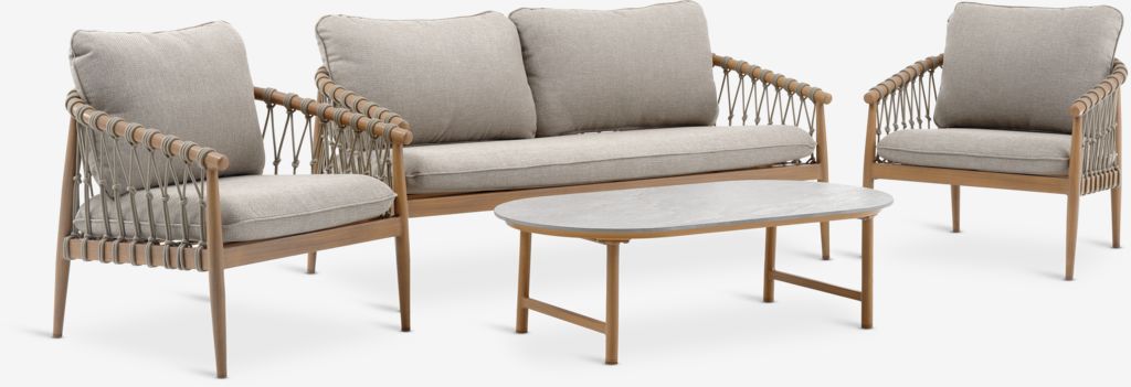Lounge-Set DRUMMEHOLM 4,5Pers. natur
