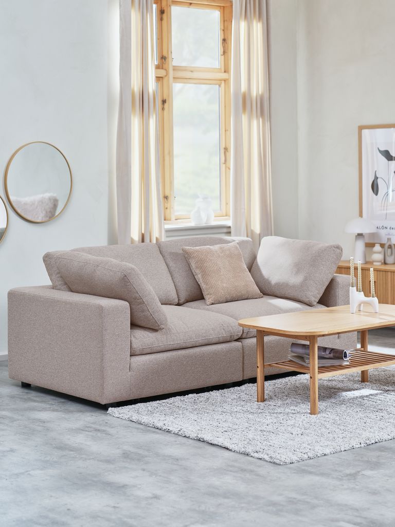 Modulares Sofa LYBY 2 Pers. sand Stoff