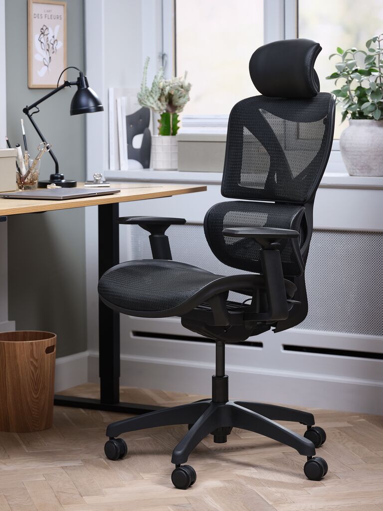 Bürostuhl VARPELEV Mesh schwarz/schwarz