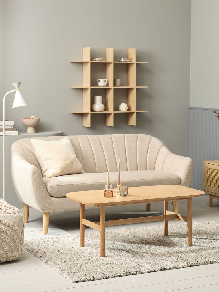 Sofa EGEDAL 2.5-Sitzer beige Stoff