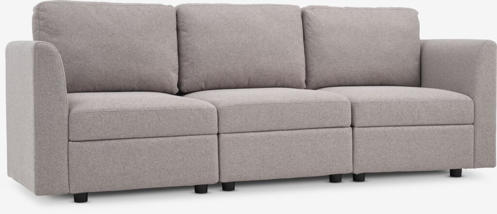 Modul-Sofa OKSBY 3Pers. m/Stauraum sand Stoff