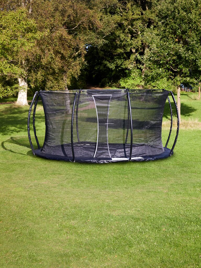 Bodentrampolin FALK Ø396 mit Netz schwarz