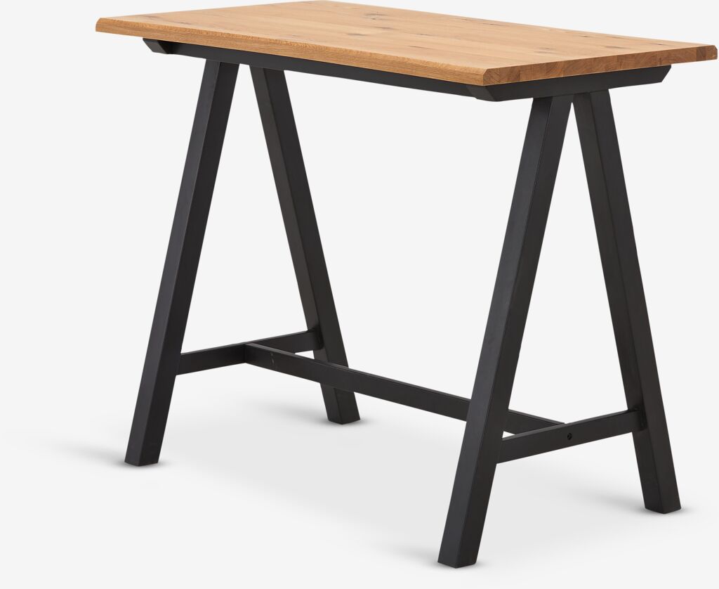 Bartisch SANDBY 71x128 Eiche natur/schwarz