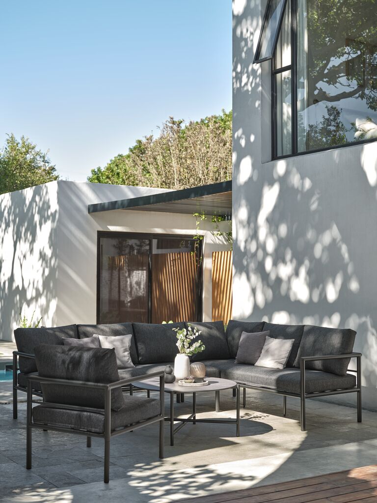 Lounge-Set TAERNABY 7 Pers. schwarz
