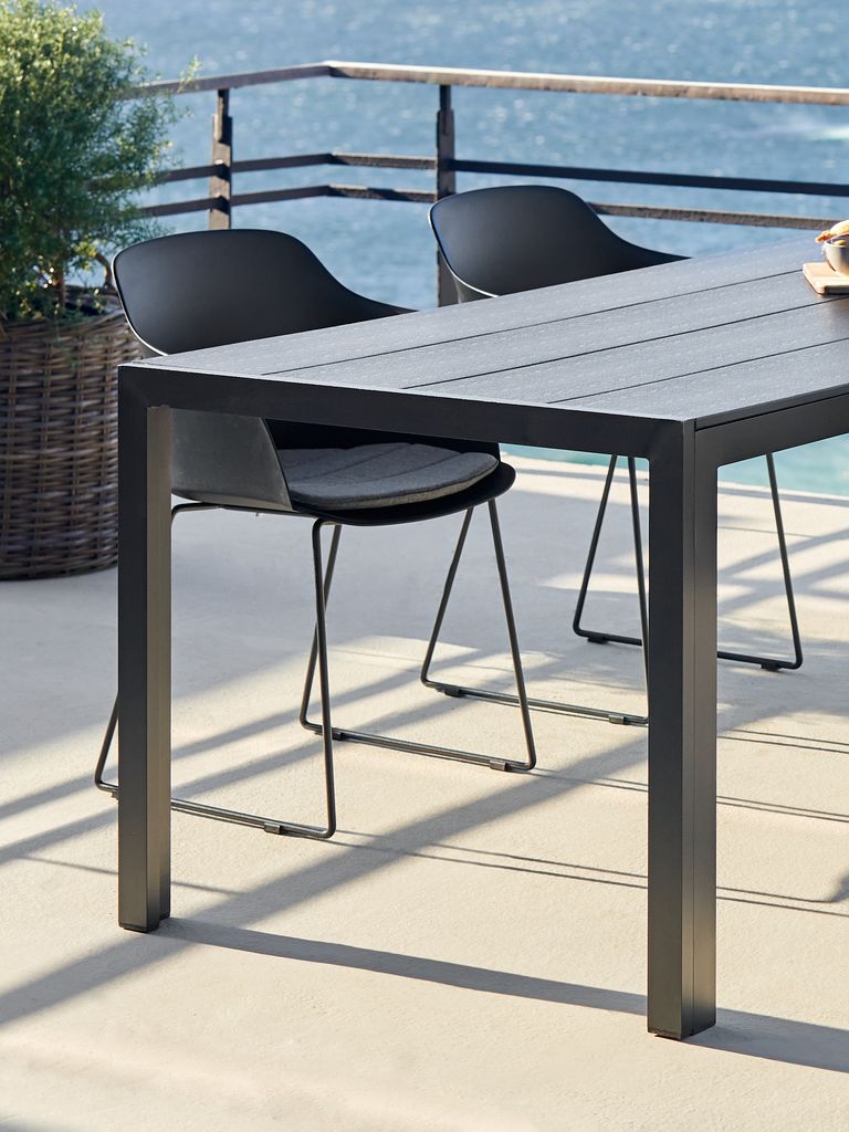 Gartentisch MADERUP B90xL205 schwarz