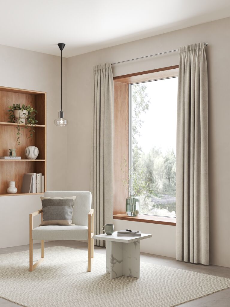 Verdunkelungs-Vorhang SEILAND 1x135x245 beige