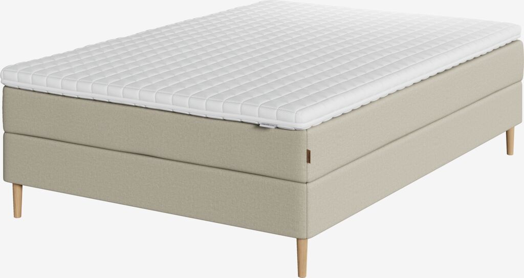 Boxspringbett 140x200 NEVLA + EKSO Sand-91 Medium