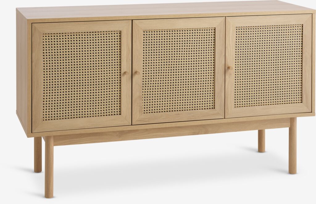 Sideboard HALMSTAD 3 Türen Eiche warm