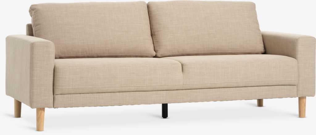 Sofa EGENSE 3-Sitzer sand Stoff