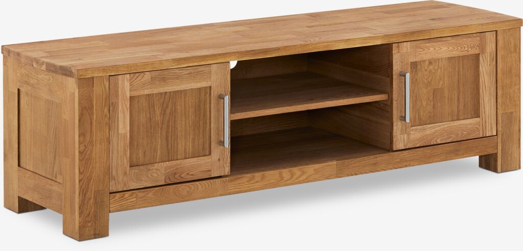 TV-Bank OLDE 150 cm 2 Türen 1 Regal Eiche natur