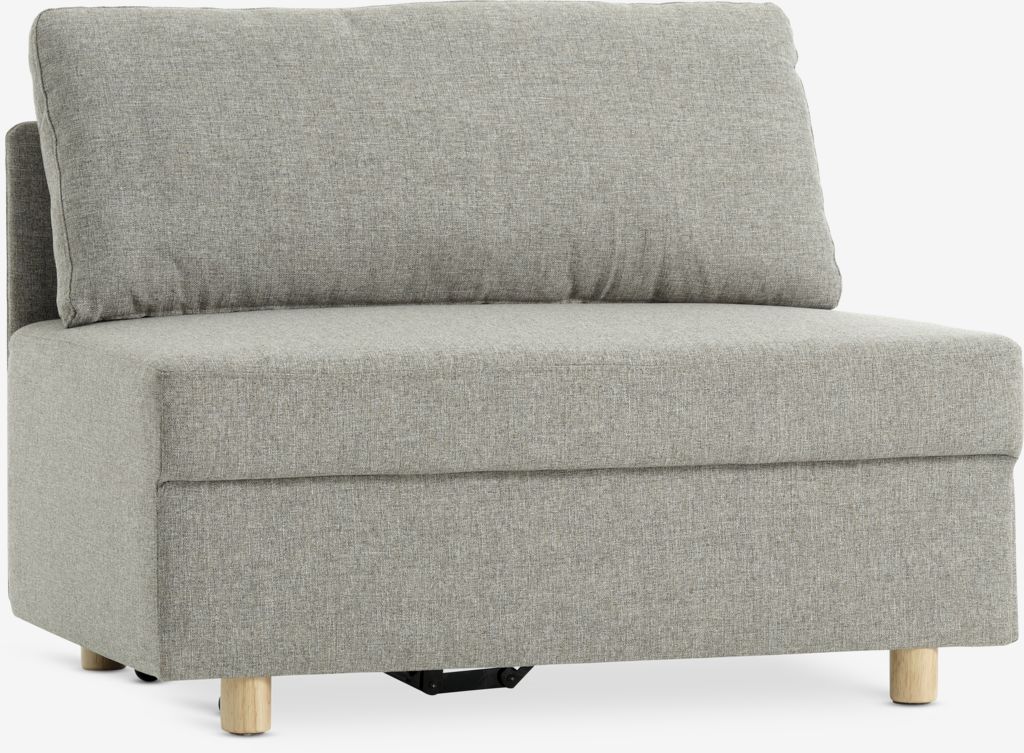 Schlafsofa OLSTRUP 1,5-Sitzer grau Stoff