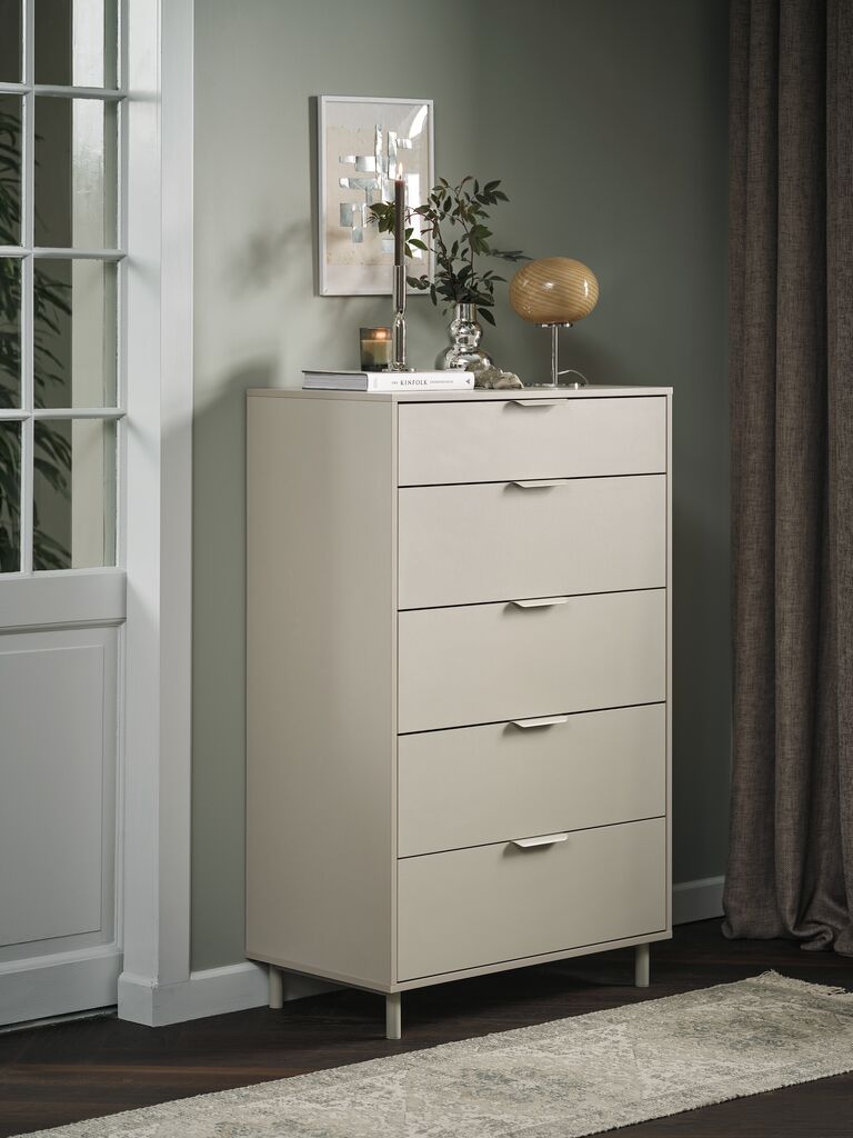 5 Schubladen Kommode SKAVE beige
