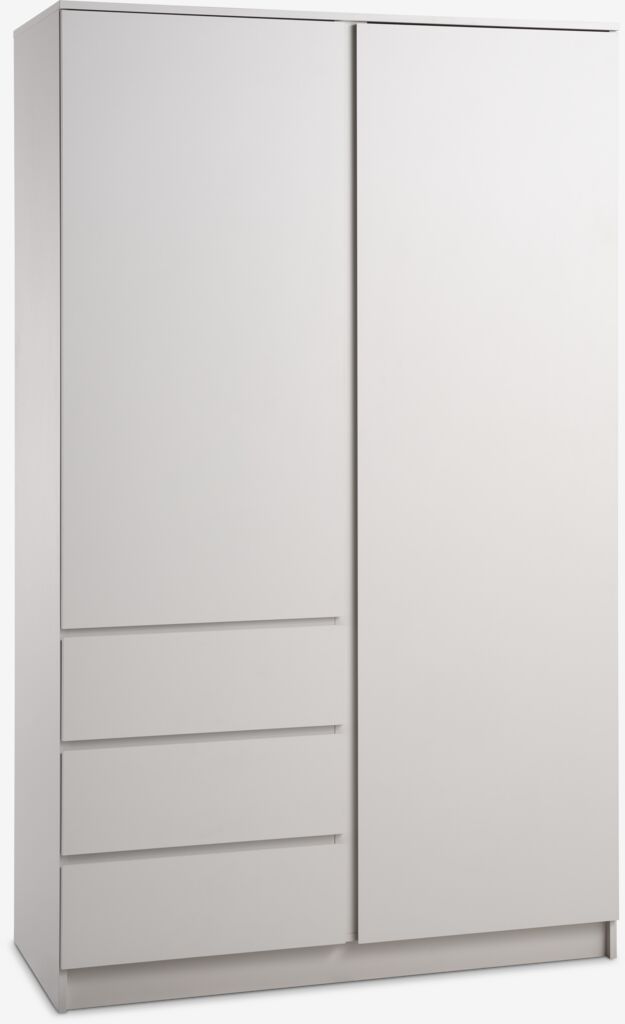 Kleiderschrank LIMFJORDEN 120x200 2 Türen 3 Schubladen beige