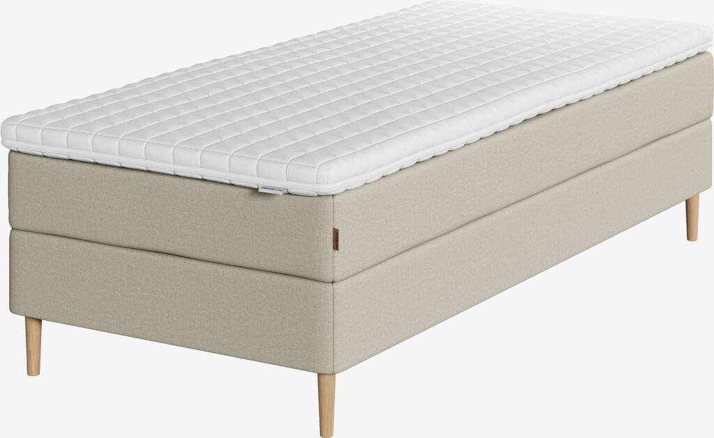 Boxspringbett 90x200 NEVLA + EKSO Sand-91 medium