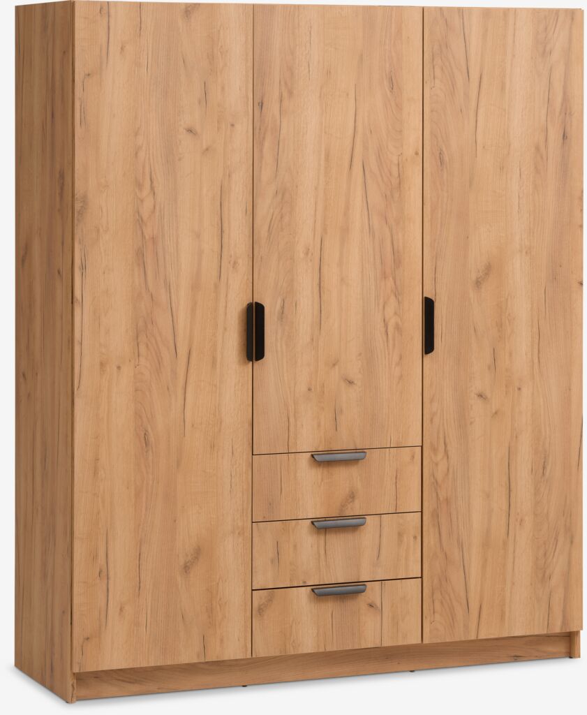 Kleiderschrank JENSLEV 144x176 3T 3S Wildeiche natur