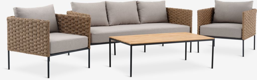 Lounge-Set DAMFENNER 5 Pers. natur